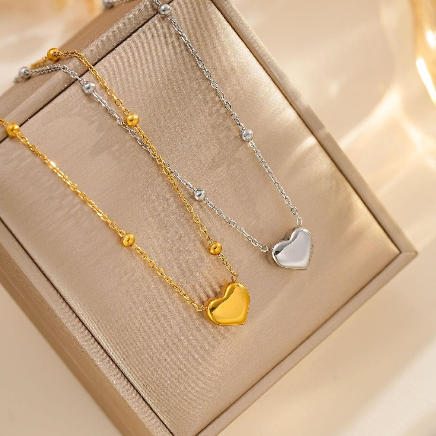 Love Titanium Steel Necklace Women's Fashion Simple Clavicle Weloria