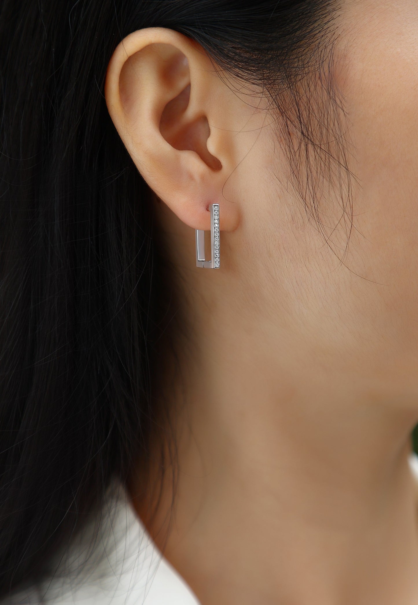 Kokang - Fashionable And Luxurious Diamond Jewelry With Moissanite S925 Sterling Silver And Platinum-plated Stud Earrings Weloria