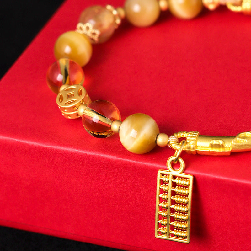 Abacus Tag Beaded Bracelet For Women Weloria