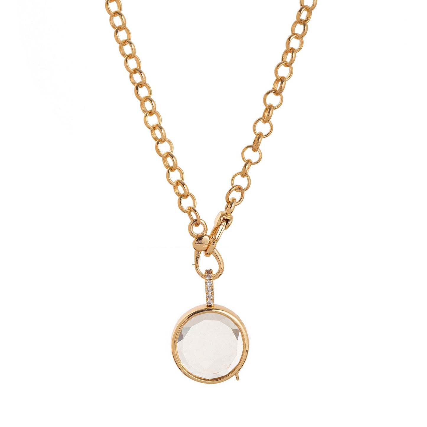 French Retro Personalized Transparent Commemorative Pendant That Can Be Opened And Closed Weloria