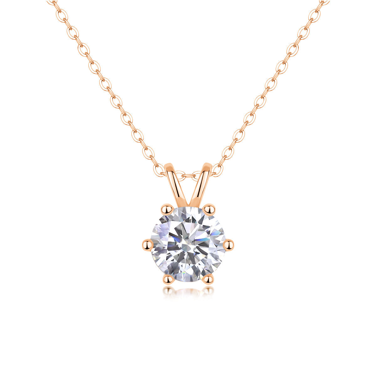 Romantic Mark - A Fashionable And Luxurious Diamond Jewelry Pendant Set With 2-carat Moissanite S925 Sterling Silver Weloria