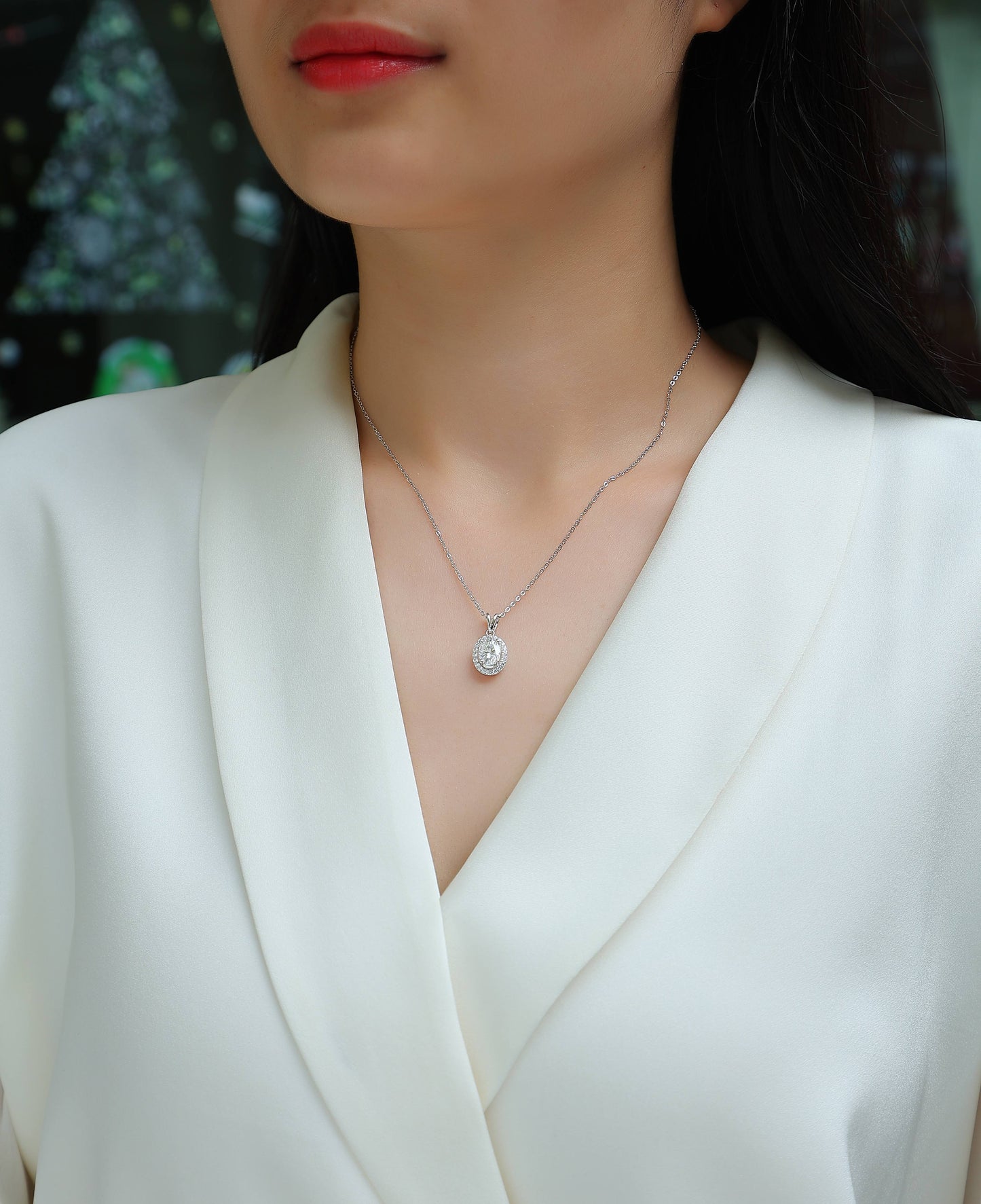 Infinite - A Fashionable And Luxurious Diamond Jewelry Pendant Set With Moissanite S925 Sterling Silver And Platinum Plating Weloria
