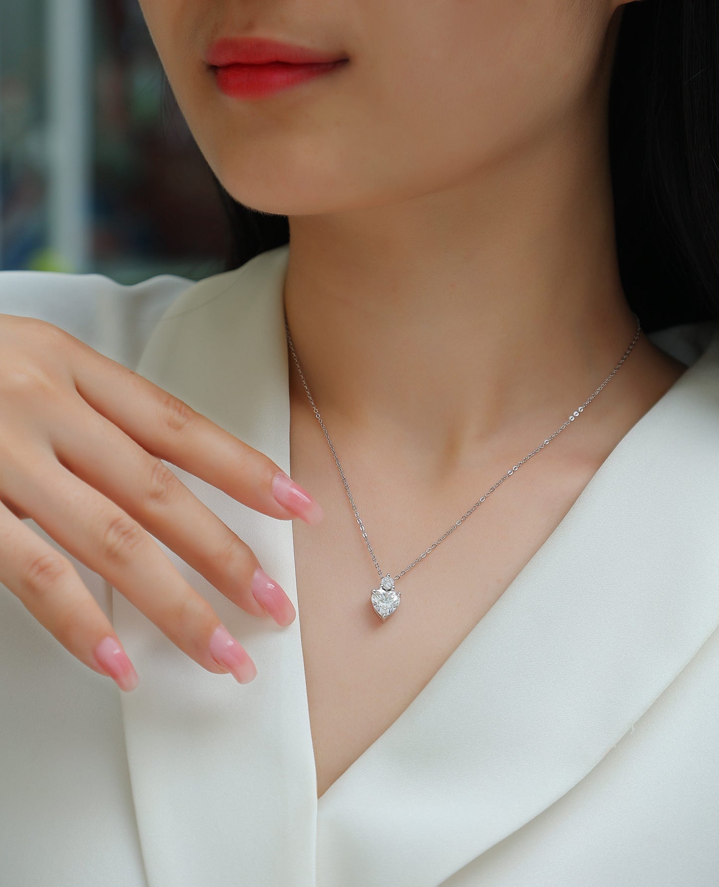 Ripple Fantasy - A Fashionable And Luxurious Diamond Jewelry Pendant Set With Moissanite S925 Sterling Silver And Platinum Plating Weloria