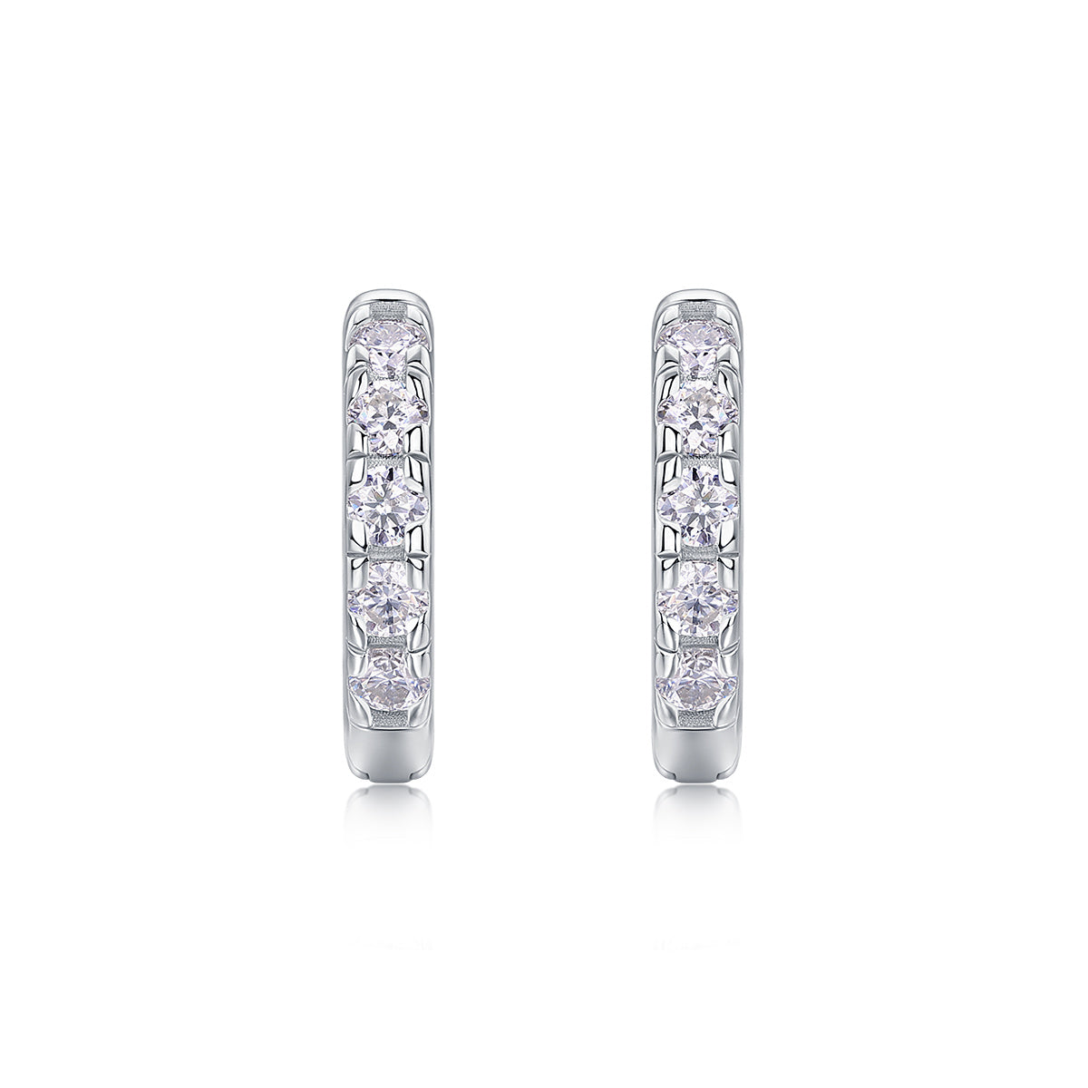 Summer Iced Tea - Fashionable And Luxurious Diamond Jewelry Set With Moissanite S925 Sterling Silver And Platinum-plated Stud Earrings Weloria
