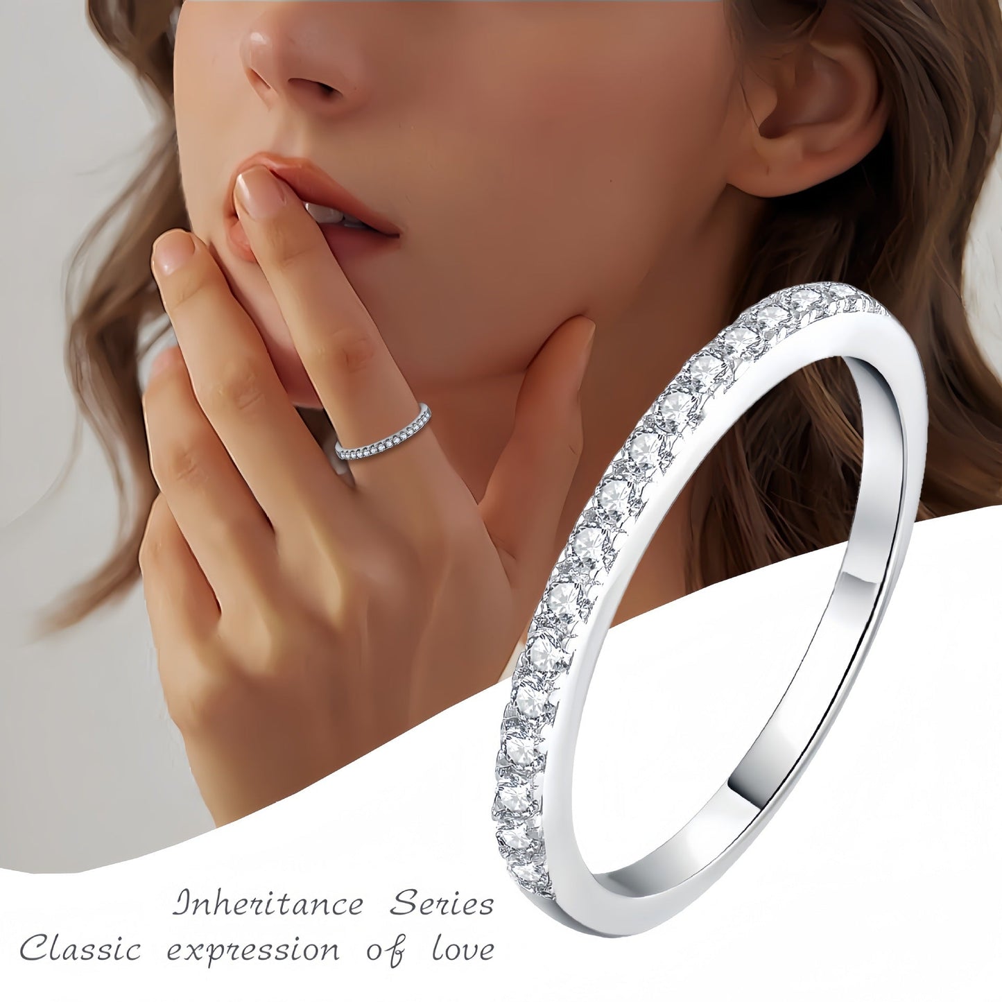 Classic Sansheng Sanshi Couple Rings Twist Twisted String Zircon Lines Weloria