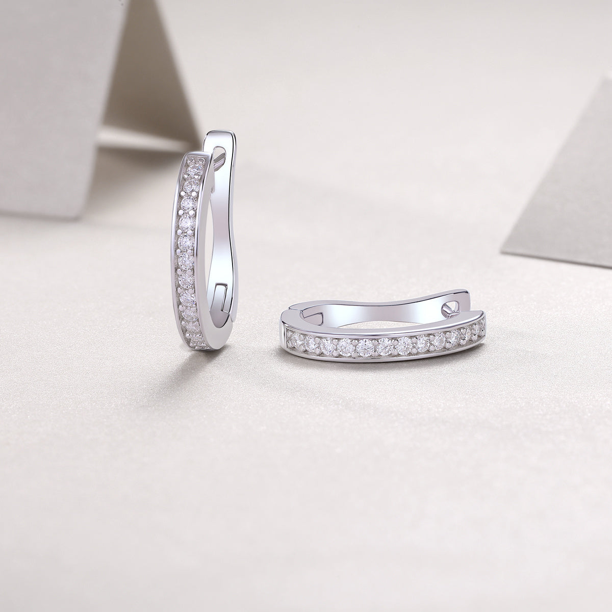 Morning Dew - Fashionable And Luxurious Diamond Jewelry Set With Moissanite S925 Sterling Silver And Platinum-plated Stud Earrings Weloria