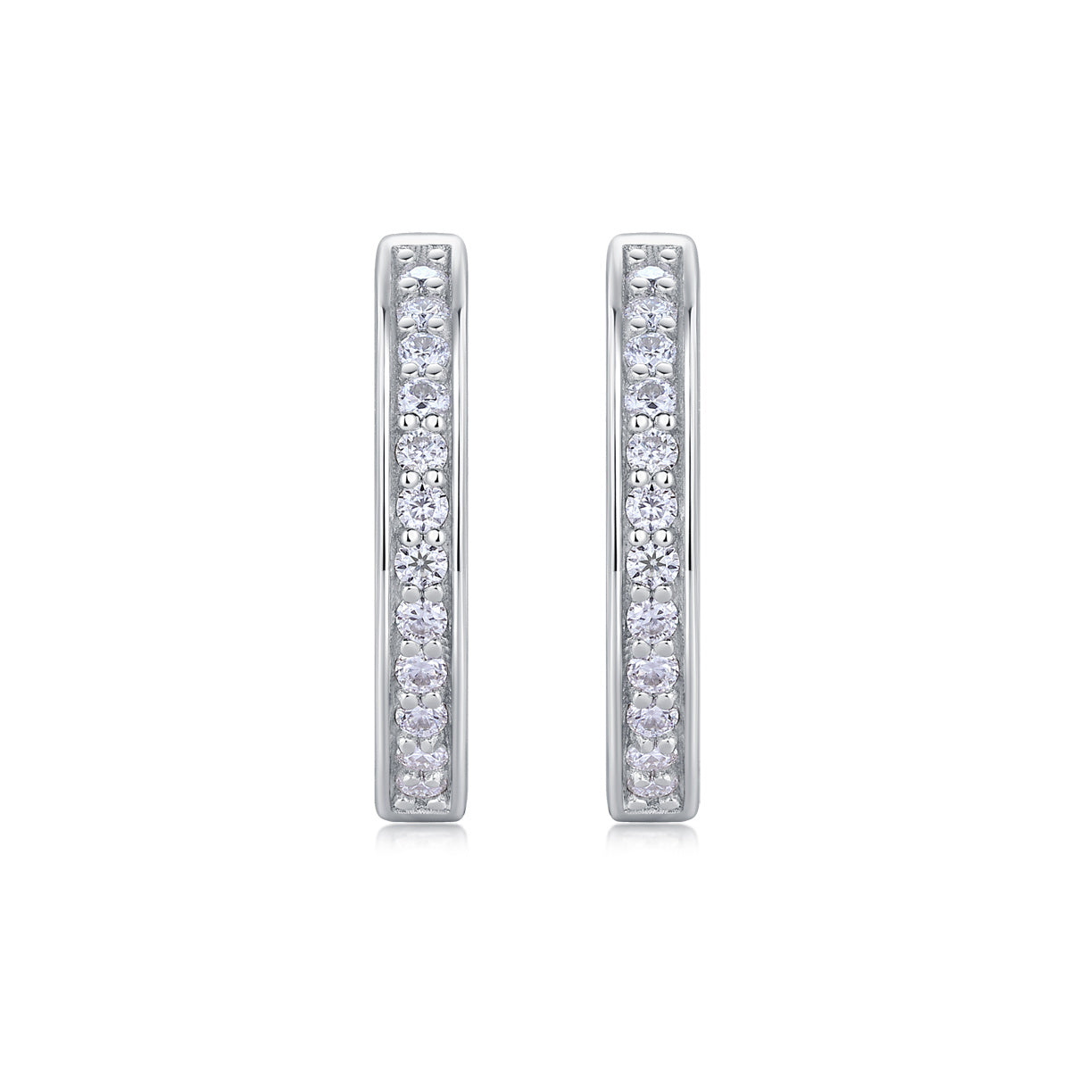 Morning Dew - Fashionable And Luxurious Diamond Jewelry Set With Moissanite S925 Sterling Silver And Platinum-plated Stud Earrings Weloria