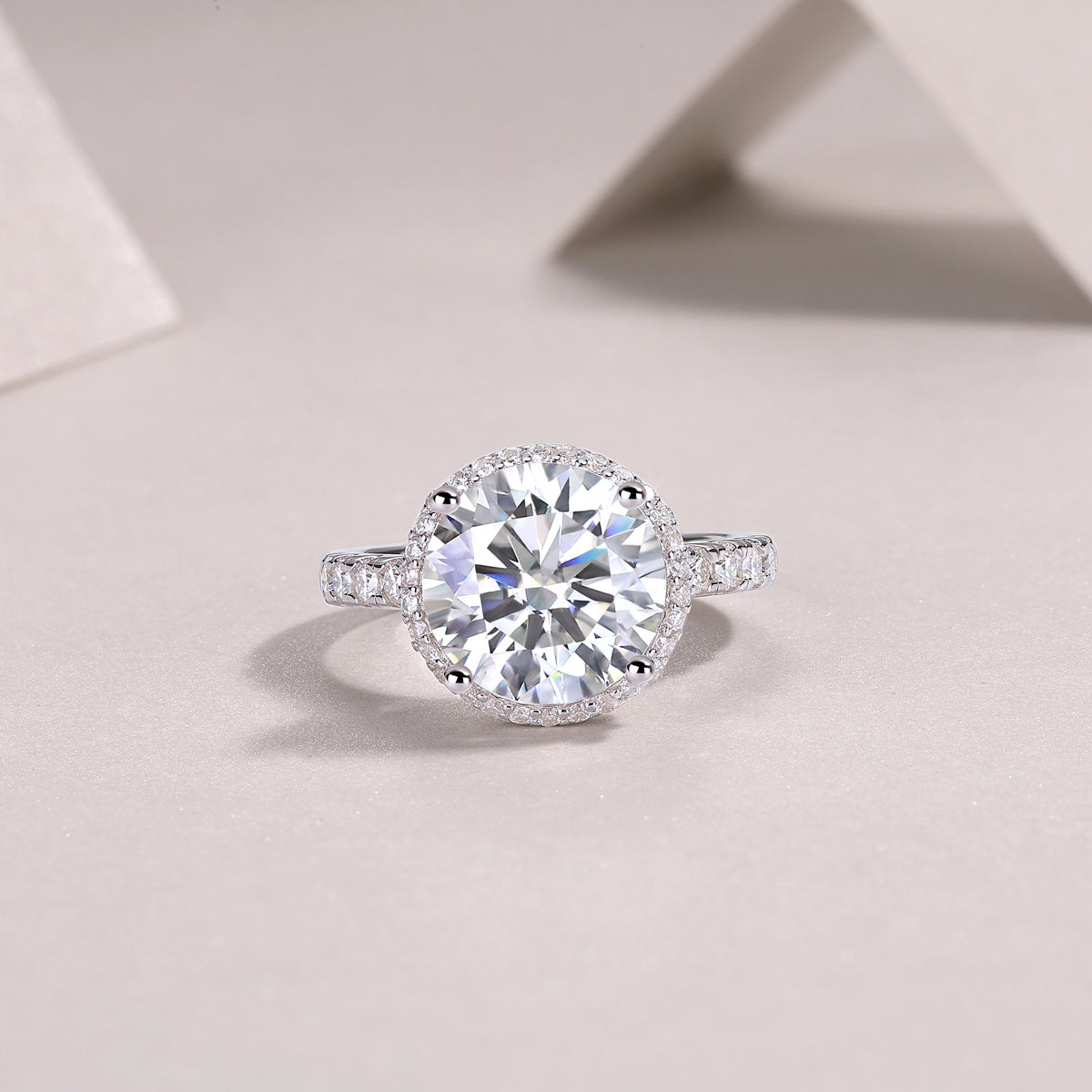 Starry Sky - A Fashionable And Luxurious Jewelry Piece Set With 5-carat Moissan Diamond S925 Sterling Silver And Platinum-plated Diamond Weloria