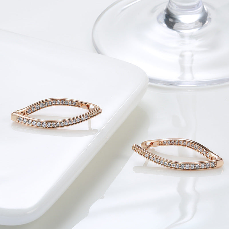 Fashion Personalized Zircon Eardrops Earrings Women Weloria