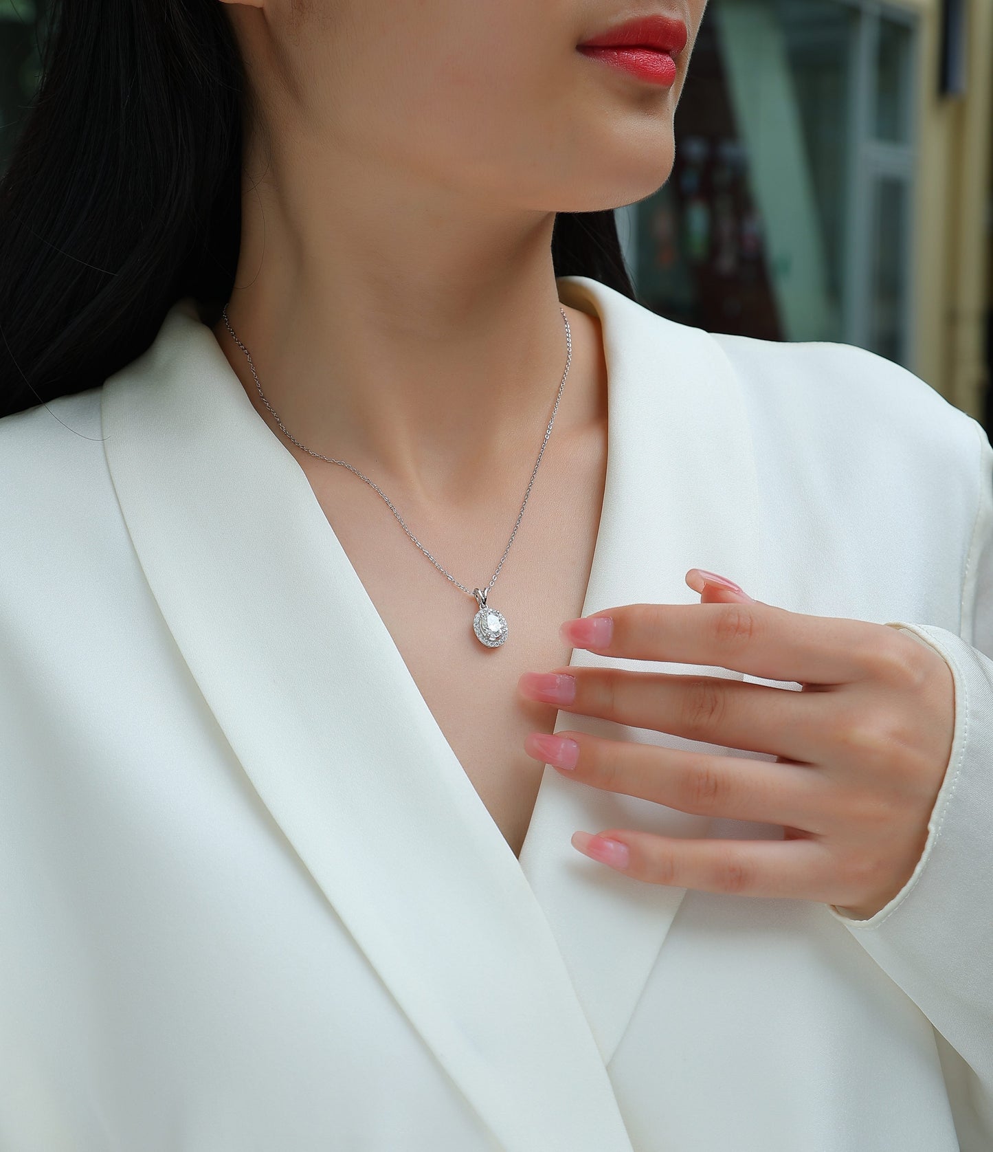 Infinite - A Fashionable And Luxurious Diamond Jewelry Pendant Set With Moissanite S925 Sterling Silver And Platinum Plating Weloria