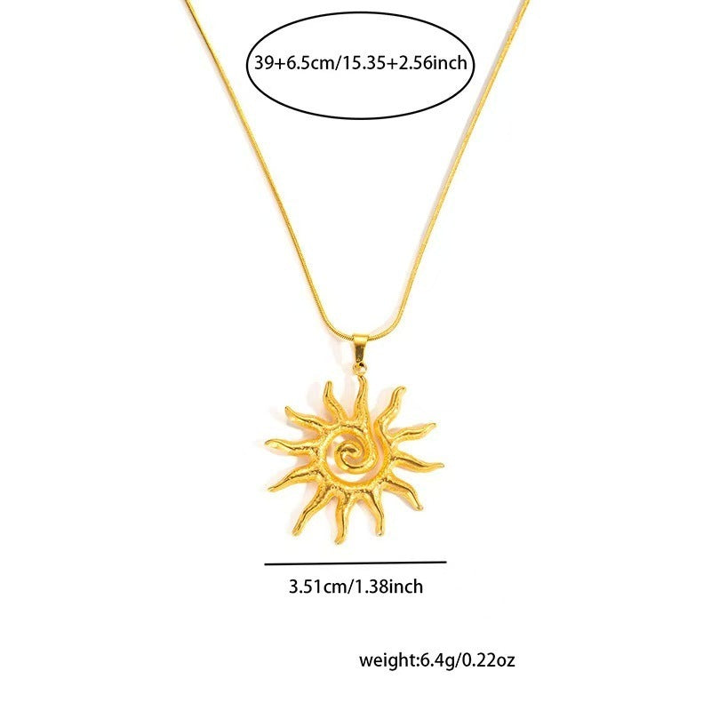 Titanium Steel Necklace Women's Gold High-grade Design Fashion Necklace Weloria
