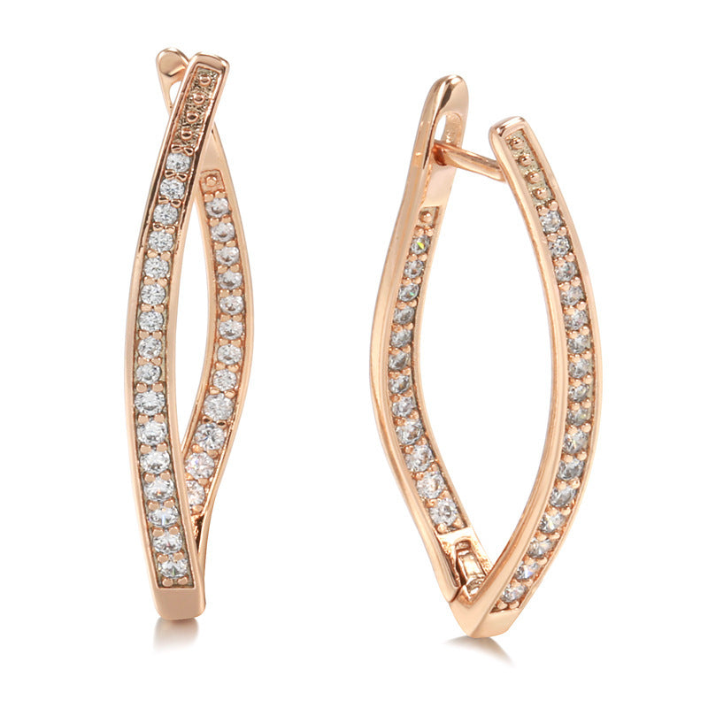 Fashion Personalized Zircon Eardrops Earrings Women Weloria