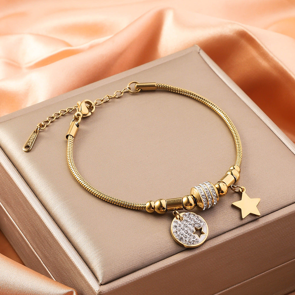 Stainless Steel Bracelet 18K Vacuum Plating Weloria