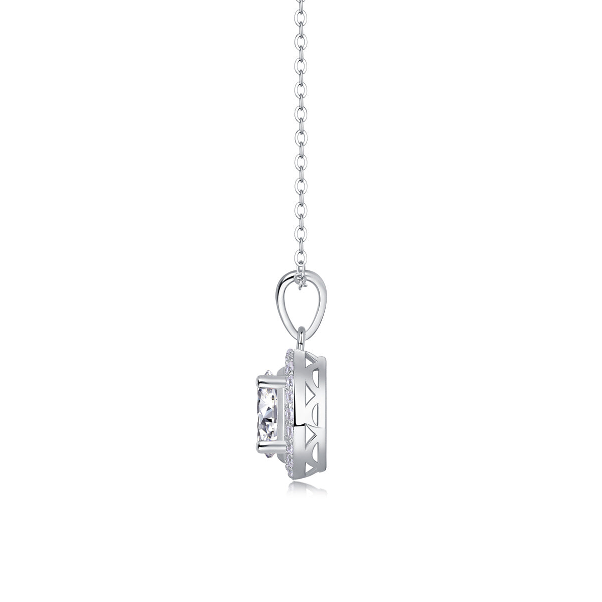Infinite - A Fashionable And Luxurious Diamond Jewelry Pendant Set With Moissanite S925 Sterling Silver And Platinum Plating Weloria