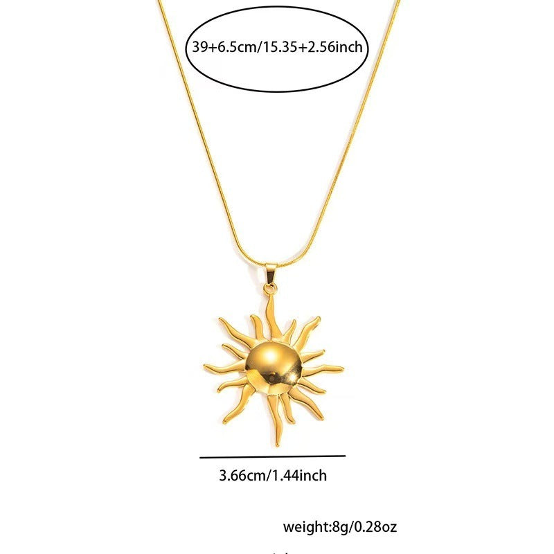 Titanium Steel Necklace Women's Gold High-grade Design Fashion Necklace Weloria