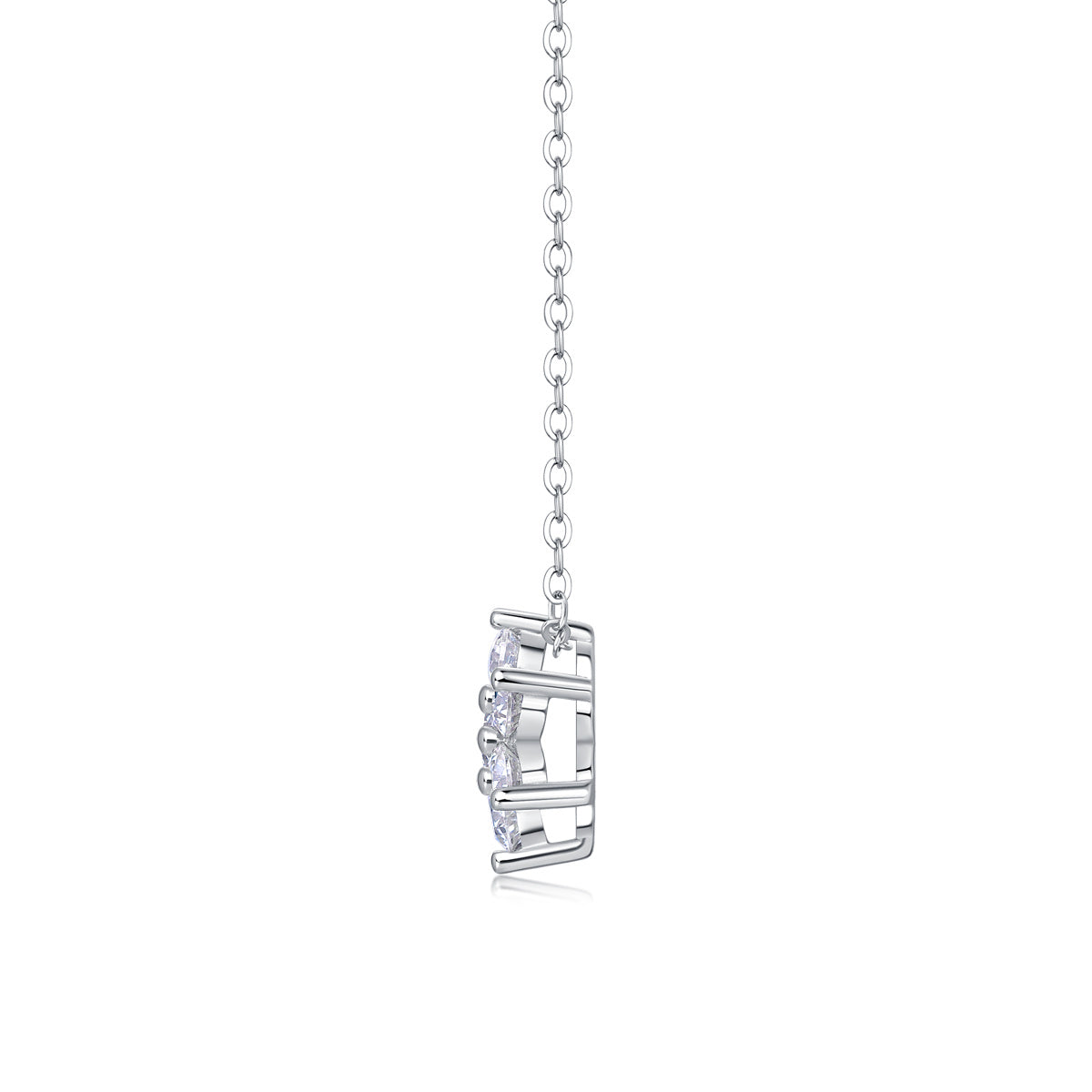 Snowflakes Fluttering - A Fashionable And Luxurious Diamond Jewelry Pendant Set With Moissanite S925 Sterling Silver And Platinum Plating Weloria