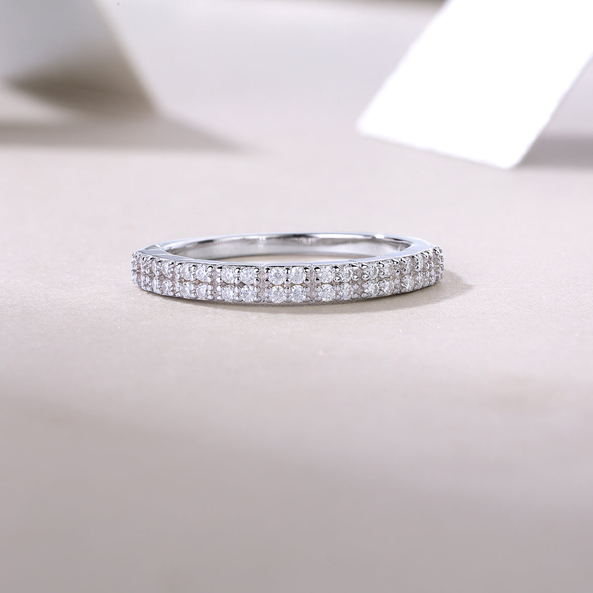 For Love - A Fashionable And Luxurious Jewelry Accessory Set With Moissanite S925 Sterling Silver And Platinum-plated Diamond Weloria