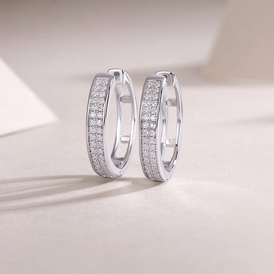 Firefly Light - Moissanite S925 Sterling Silver Earrings With Platinum-plated Stud Earrings, Fashionable, Trendy And Affordable Diamond Jewelry Weloria