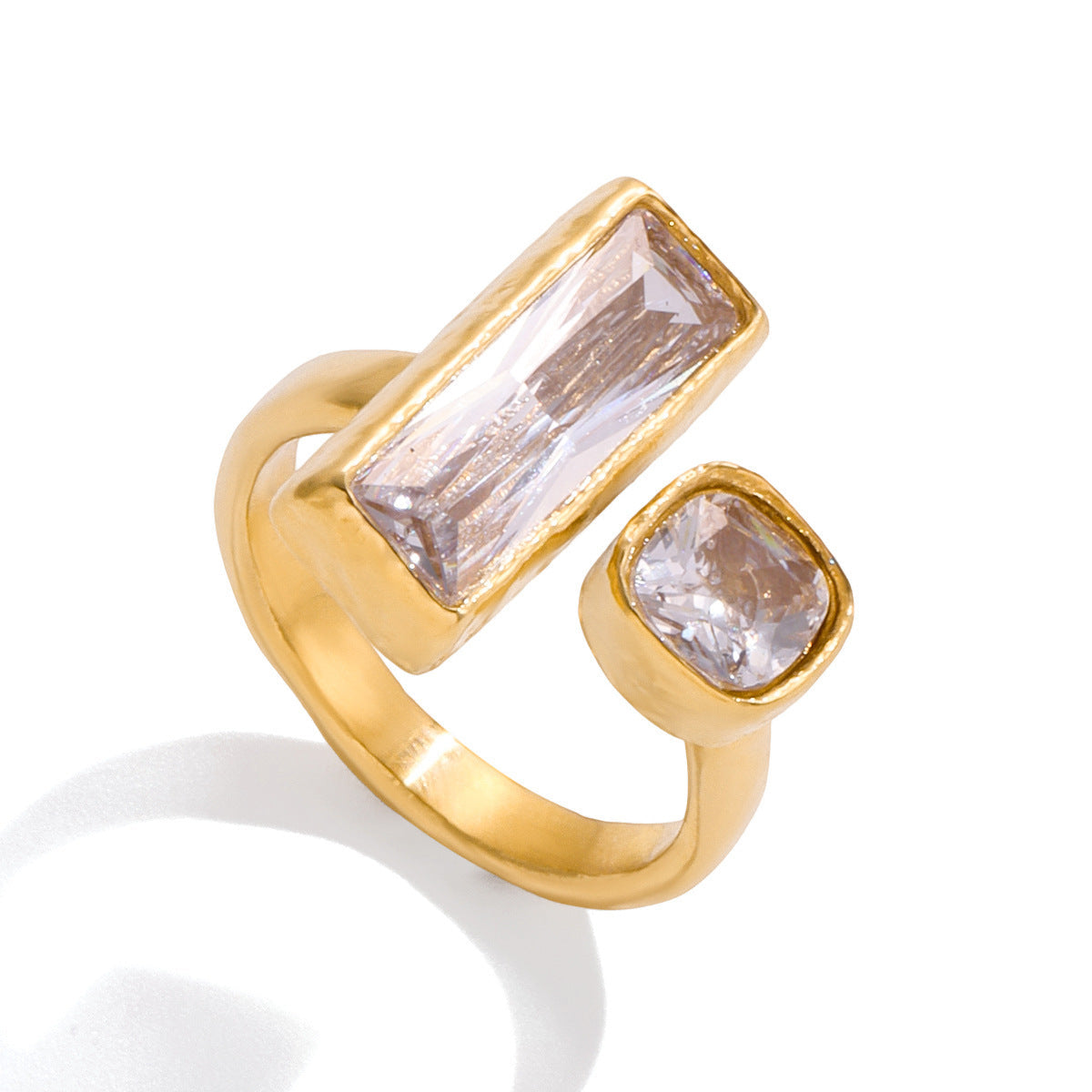 High-grade Rhinestone Titanium Steel No Fading Ring Weloria