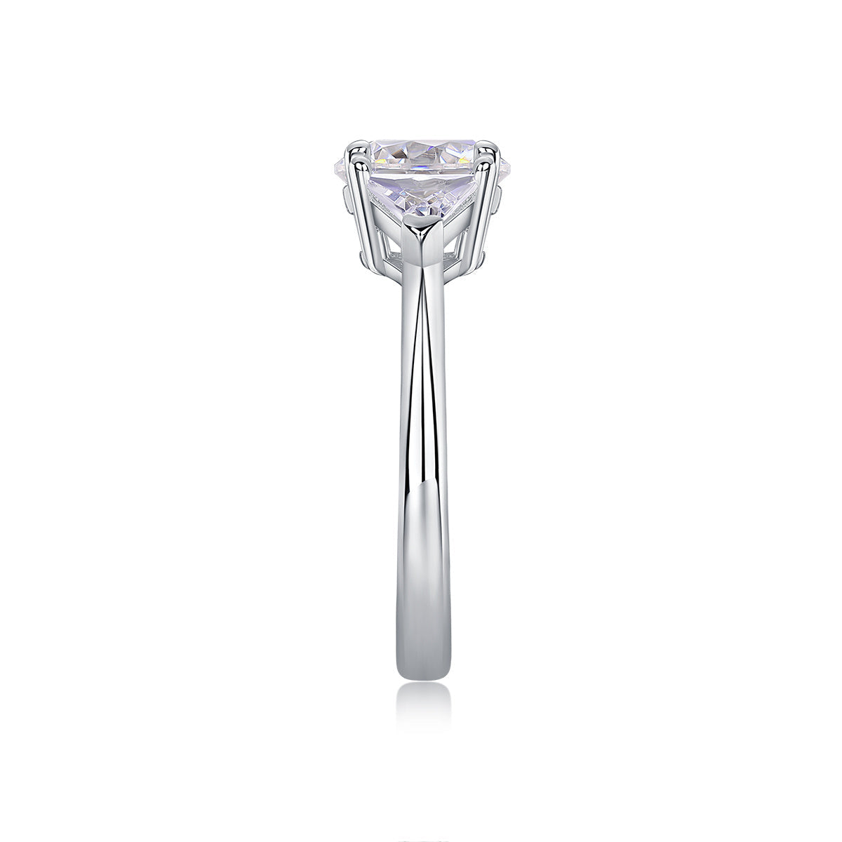 Ocean Diamond - A Fashionable And Luxurious Jewelry Piece Set With 2-carat Moissanite S925 Sterling Silver And Platinum-plated Diamond Weloria