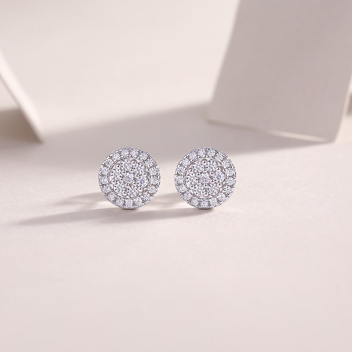 Cosmic Conjecture - Fashionable And Luxurious Diamond Jewelry Set With Moissanite S925 Sterling Silver And Platinum-plated Stud Earrings Weloria