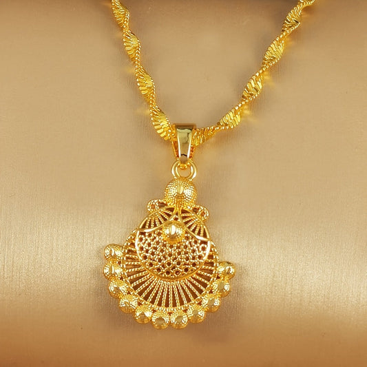 India Africa Light Luxury Shell Necklace Earrings Suit Weloria