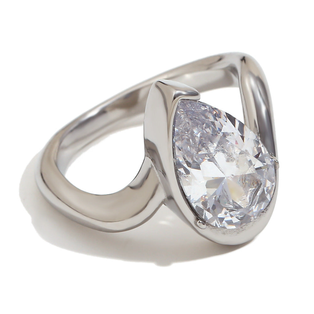 Fashion Temperament Personalized Minority Stainless Steel Ring For Women Weloria