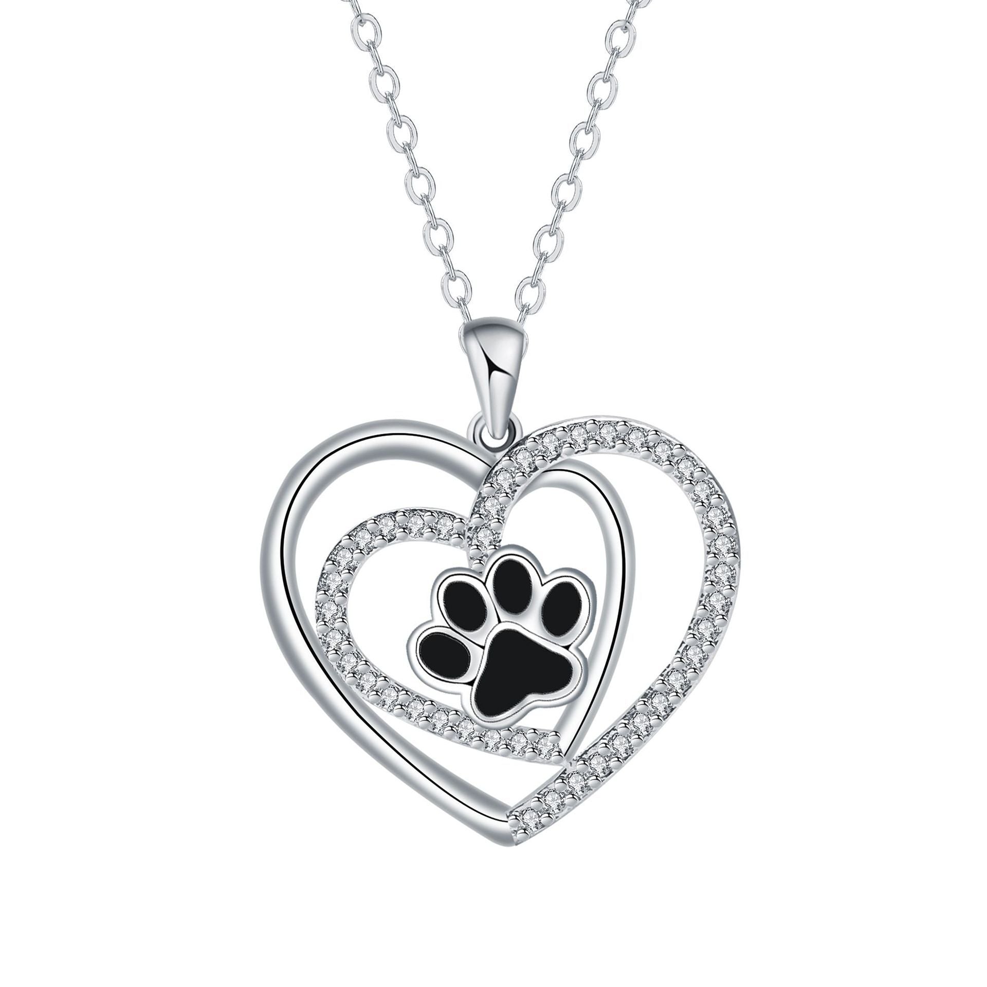 Dog's Paw Footprints Necklace Female Light Luxury Minority High Sense Weloria