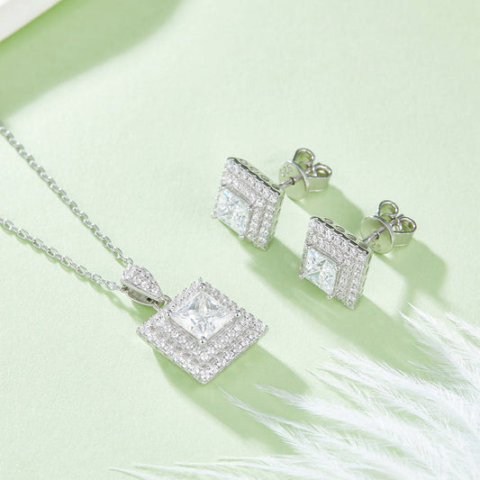 Luxury S925 Sterling Silver Jewelry Suit Weloria