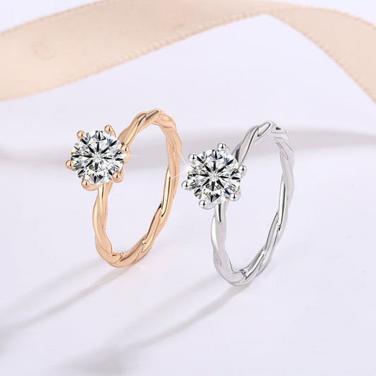 Women's Classic Fashion Simple Proposal Ring Weloria
