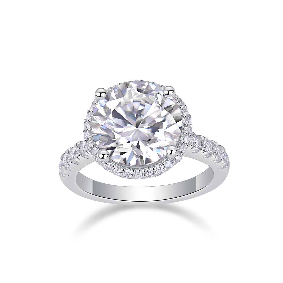 Starry Sky - A Fashionable And Luxurious Jewelry Piece Set With 5-carat Moissan Diamond S925 Sterling Silver And Platinum-plated Diamond Weloria