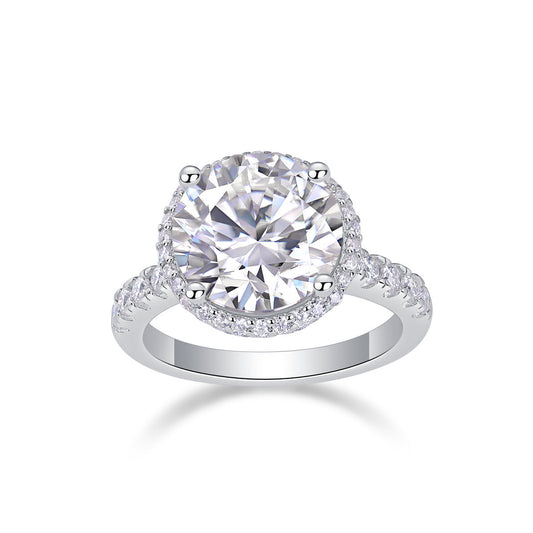 Starry Sky - A Fashionable And Luxurious Jewelry Piece Set With 5-carat Moissan Diamond S925 Sterling Silver And Platinum-plated Diamond Weloria