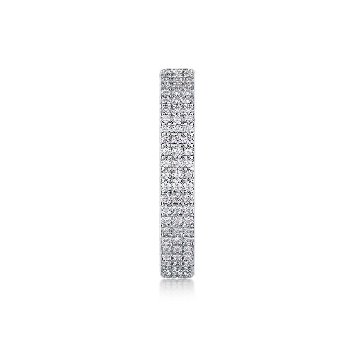 Light Up The Moments - A Fashionable Jewelry Ring Set With Moissanite S925 Sterling Silver And Platinum-plated Diamond Weloria