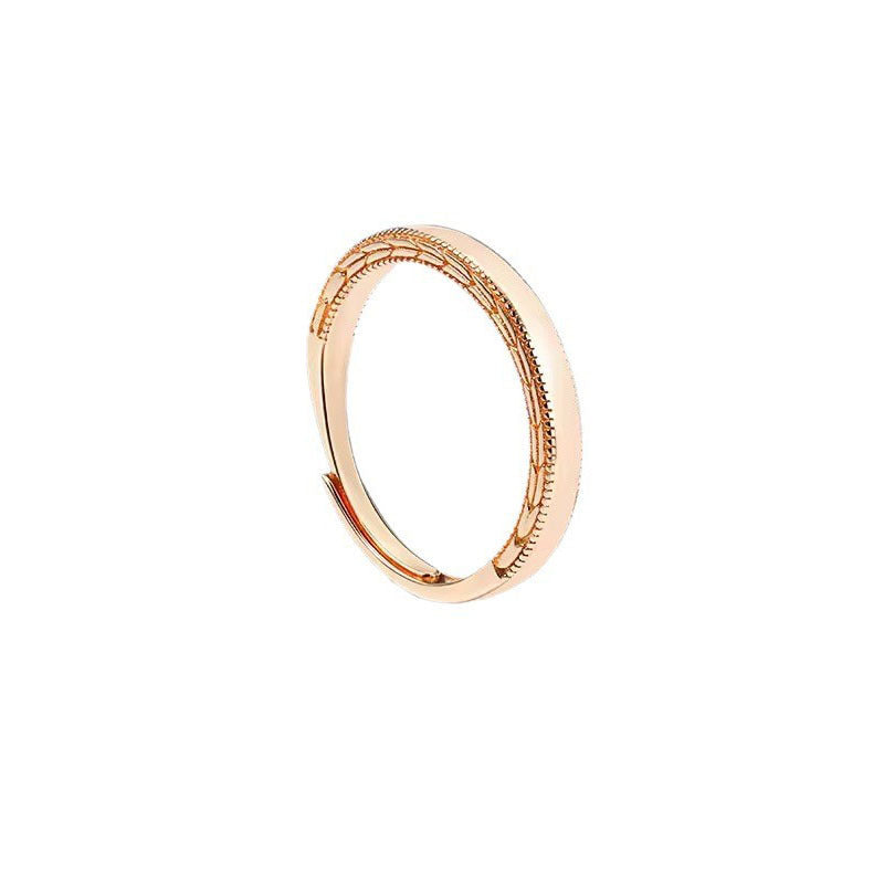 Simple Gold Wheat Fashion Simple Bracelet Open Ring Weloria