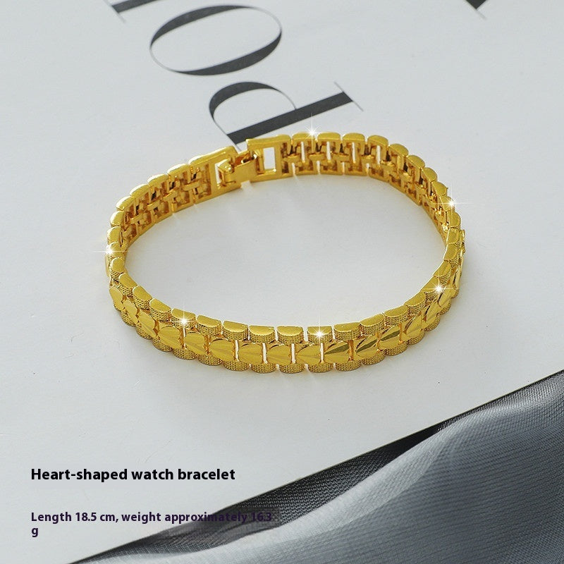 New Fashion Personality Placer Gold Bracelet Women Weloria