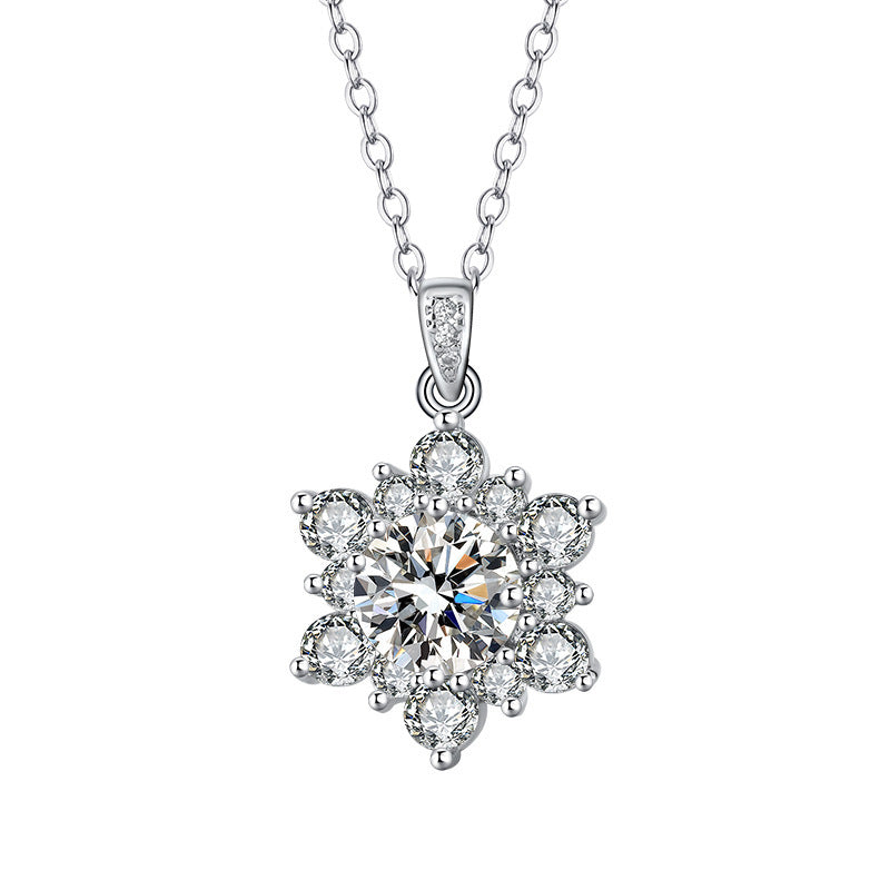 SUNFLOWER Necklace Suit Micro-inlaid Full Diamond Weloria