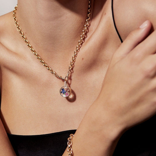 French Retro Personalized Transparent Commemorative Pendant That Can Be Opened And Closed Weloria