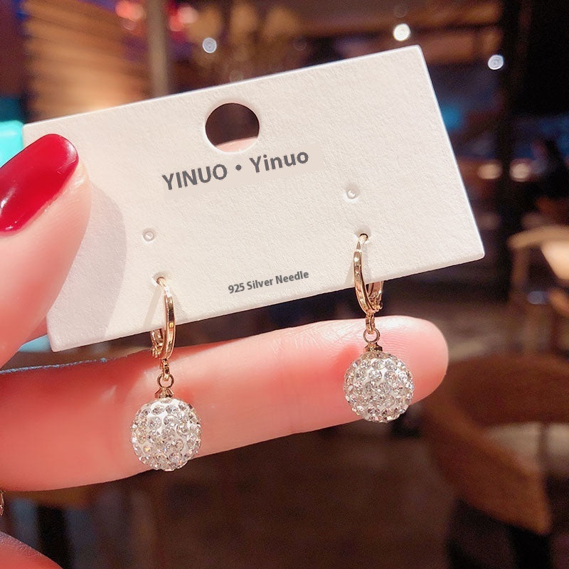All-matching Elegant Simple Zircon Female Earrings Weloria