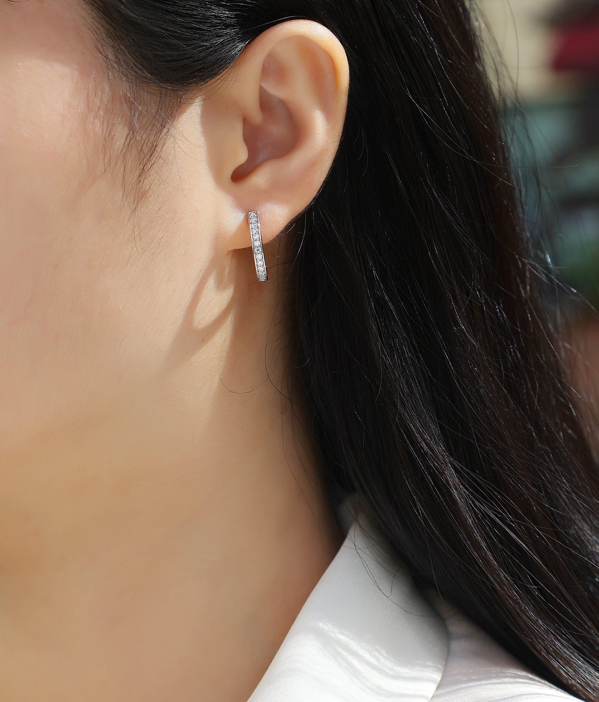 Morning Dew - Fashionable And Luxurious Diamond Jewelry Set With Moissanite S925 Sterling Silver And Platinum-plated Stud Earrings Weloria