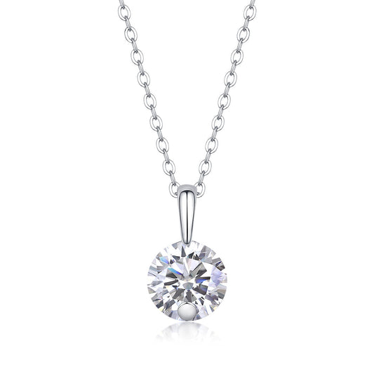 Star - A Fashionable And Luxurious Diamond Jewelry Pendant Set With 2-carat Moissan Diamond S925 Sterling Silver And Platinum Plating Weloria