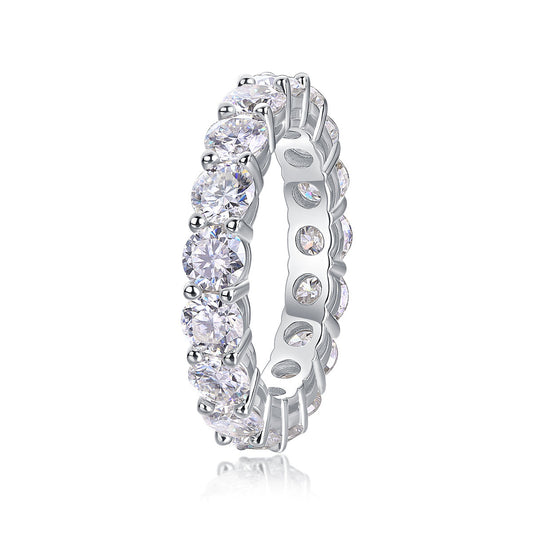 Starlight - A Fashionable And Luxurious Jewelry Accessory Set With Moissanite S925 Sterling Silver And Platinum-plated Diamond Weloria