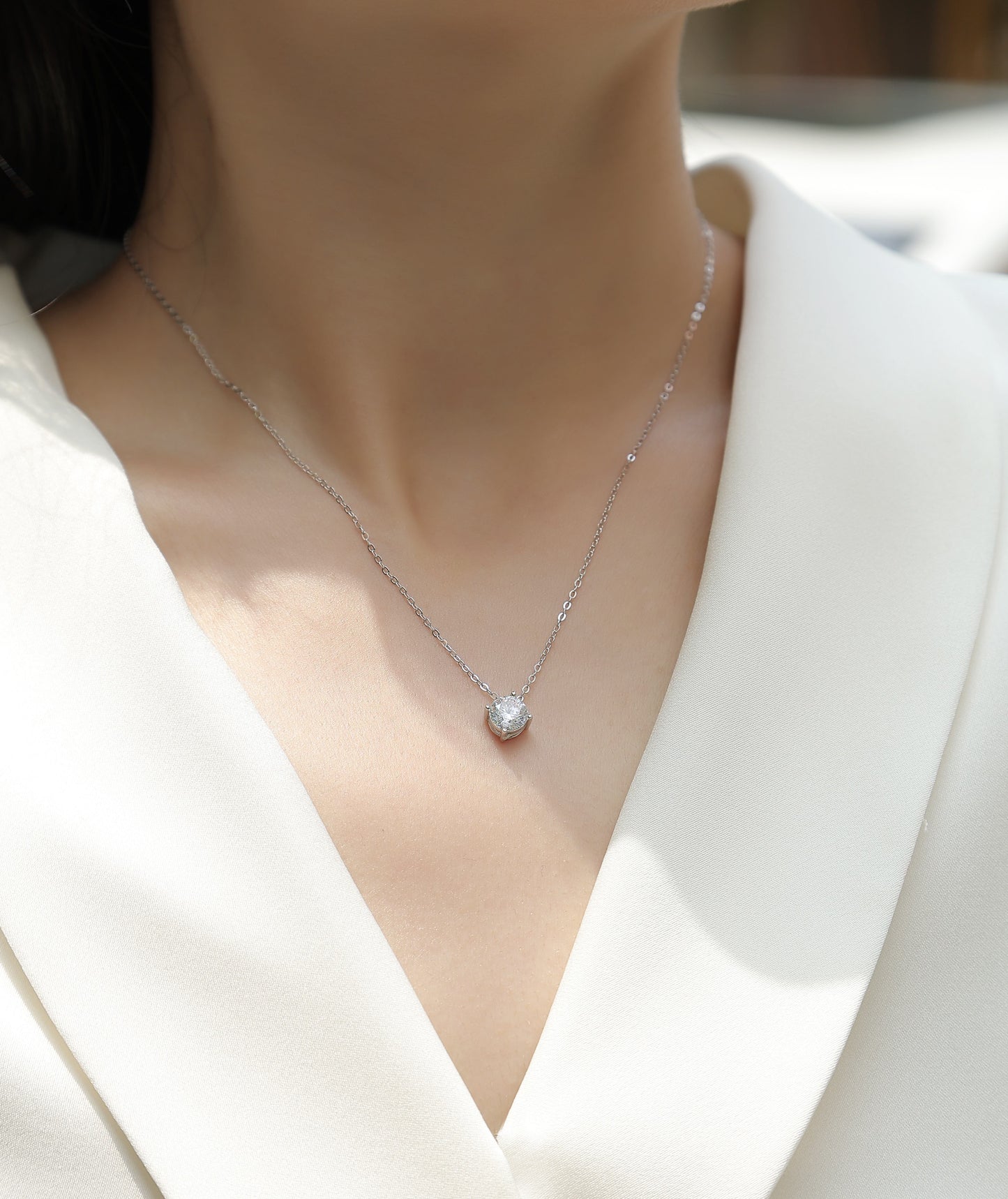 True Heart - A Fashionable And Luxurious Diamond Jewelry Pendant Set With 1-carat Moissan Diamond S925 Sterling Silver Weloria