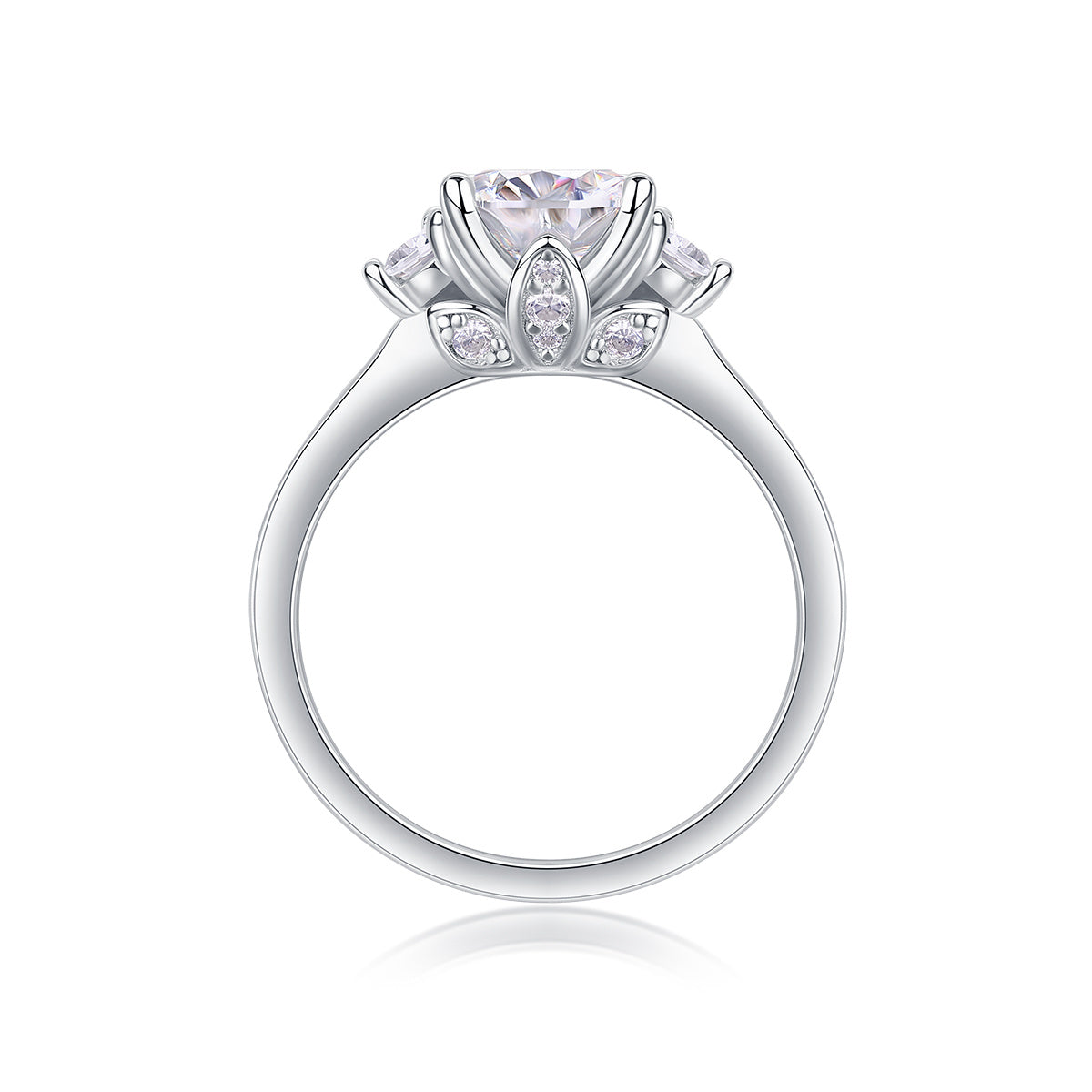 Starry Night Brilliance - A Fashionable And Luxurious Jewelry Piece Set With 2-carat Moissan Diamond S925 Sterling Silver And Platinum-plated Diamond Weloria
