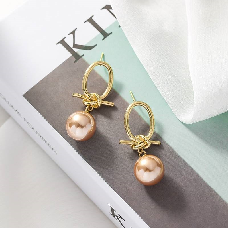 Vintage Pearl Sterling Silver Needle Earrings Weloria