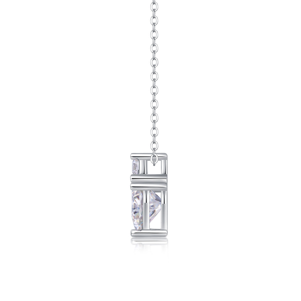 Ripple Fantasy - A Fashionable And Luxurious Diamond Jewelry Pendant Set With Moissanite S925 Sterling Silver And Platinum Plating Weloria