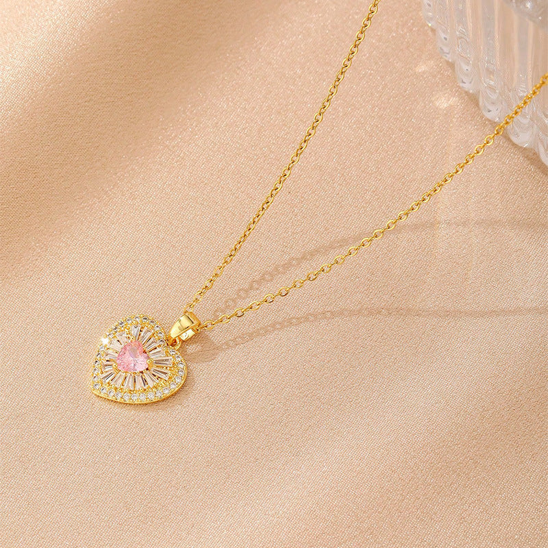 Light Luxury Necklace All-match Love Women Weloria
