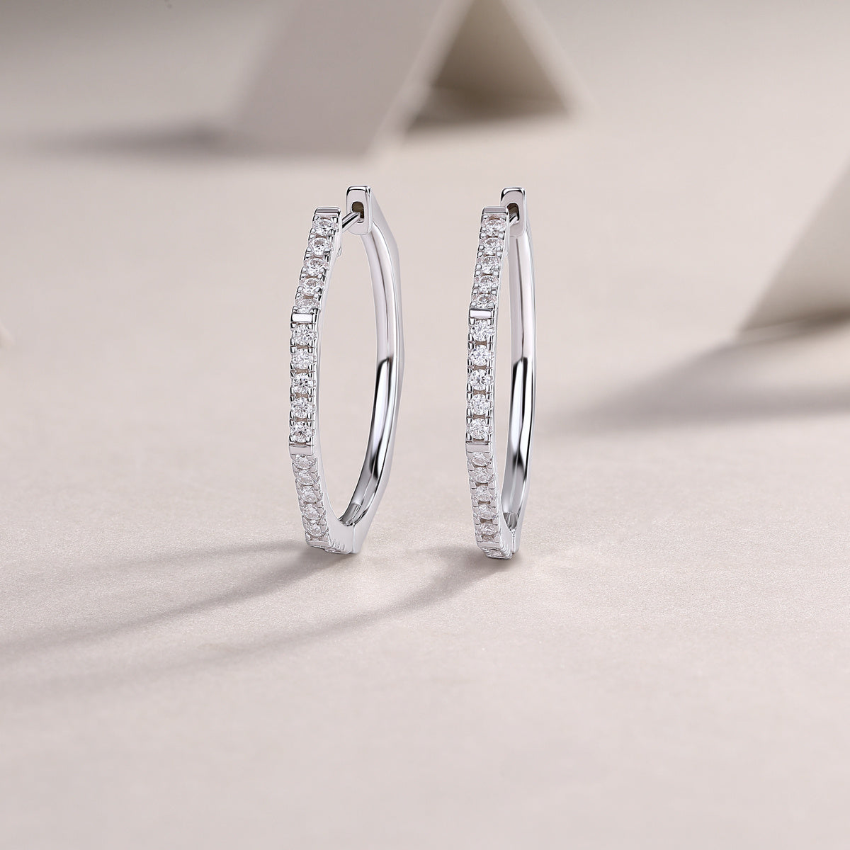 Modern Star Ring - Fashionable Earrings And Stud Jewelry Set With Moissanite S925 Sterling Silver And Platinum-plated Diamonds Weloria