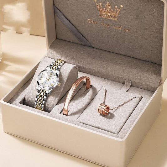 Quartz Women's Watch Gift Box Weloria