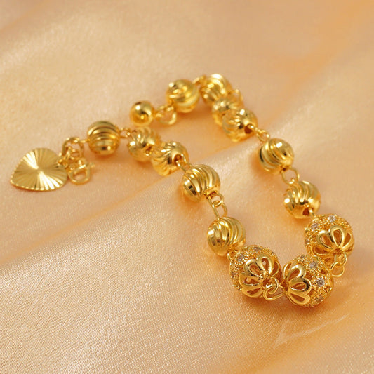 Women's Elegant 24k Gold Plated Copper Bracelet Weloria