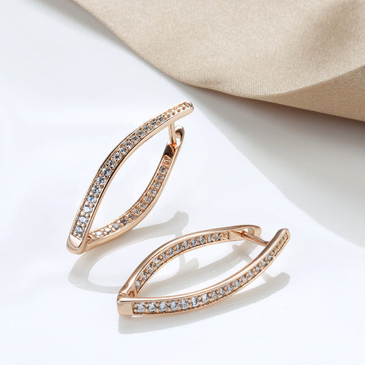 Fashion Personalized Zircon Eardrops Earrings Women Weloria